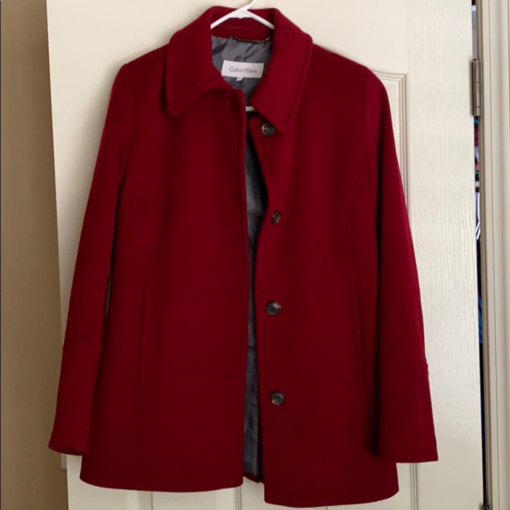 Calvin Klein peacoat!
